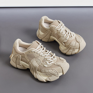 Scarpe da ginnastica in <span class=keywords><strong>vera</strong></span> <span class=keywords><strong>pelle</strong></span> con Logo personalizzato per donne e uomini che aumentano di altezza morbide e comode scarpe stringate alla moda invernali - Product Image 3