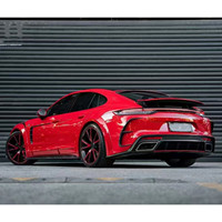 Pour Porsche Panamera 971 Kit carrosserie en Fiber de carbone Panamera 971 pare-chocs avant et arrière Style MSY amélioré capot ailes larges