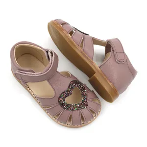 Nouvelles chaussures d'été en cuir pour filles, vente en gros, simples, bonne qualité, tendance, souliers pour enfants, vente en gros