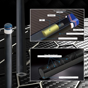 CRICAL CL-01 Black Carbon Fiber Pool Queue 1/2 Hit Technologie Acht neun Ball im chinesischen Stil Private Rod 12,5mm - Product Image 3