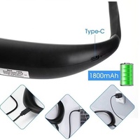 Ventes directes d'usine nuit lecture éclairage LED lampe de bureau USB charge trois couleurs pliant Double tête suspendu cou lampe de lecture