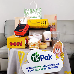 Özel eko Kraft kağıt paket Hamburger Burger menteşeli kutu tasfiye tavuk kızartması Pizza kutusu hızlı gitmek için gıda paketleme kabı - Product Image 3