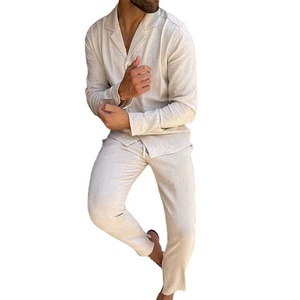 <span class=keywords><strong>2022</strong></span> otoño nueva llegada moda Color sólido Top de un solo pecho pantalones largos Casual conjuntos de dos piezas de talla grande ropa de <span class=keywords><strong>hombre</strong></span> traje - Product Image 6