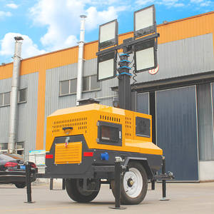 Bán chạy nhất 7m di động chiếu sáng tháp Trailer gắn máy phát điện diesel với trắng LED nguồn ánh sáng năng lượng mặt trời và DC cung cấp điện - Product Image 3