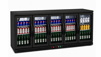 Jinfugui Porte en verre commerciale Double température Affichage des boissons Refroidisseur 450L vertical Boisson Réfrigérateur