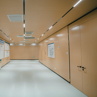 Tablero de pared de alto tráfico de panal de aluminio con superficie de acero respetuoso con el medio ambiente para particiones de oficina funcionales