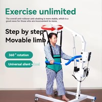 Máquina Multifuncional de Transferencia para Pacientes Mayores, Ortesis, Capacidad de 150 kg, Control Remoto, Batería de Litio, Plegable