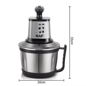Hachoir à viande multifonctionnel domestique en acier inoxydable 3L, hachoir à aliments, pilon à igname, robot culinaire avec poignée - Product Image 4