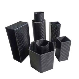 3K/6K/12K Carbon Fiber Fabric Custom Sizes 10mm-300mm OD Round/Square/Hollow 3mm Thickness Ant Carbon Flag <b>Pole</b> Car Accessory - Product Image 2