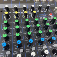 Console de mixage audio compacte professionnelle 12 canaux avec effets sonores multiples pour l'enregistrement et la scène en direct