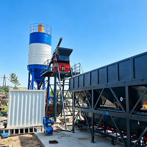 Sistema de Control PLC+PC, Mezcladora Eléctrica JS1000, Línea de Producción de Concreto HZS60 de 60m/h, Planta Dosificadora para Construcción - Product Image 2