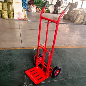 Carretilla de Mano Metálica con Capacidad de 300 kg, Personalizable, para Manejo de Carga en Almacenes, Plataforma de Transporte, Carretillas HT1827 - Product Image 5
