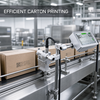 NASCENCE 406m/menit Printer TIJ Ultra Cepat T180E Koder Inkjet Industri Kecepatan Tinggi untuk Lini Produksi Volume Besar
