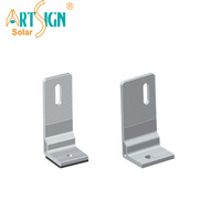 Support en L en aluminium pour panneaux solaires, fixation pour toiture en tôle ondulée, installation de rail solaire |   Art Sign