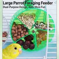 Jouet de recherche de nourriture pour perroquet en acrylique transparent, écologique, suspendu, mignon, petit et moyen, accessoires pour cage à oiseaux, mangeoire pour cage à oiseaux