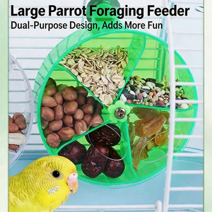 Mainan Burung Akrilik Transparan Ramah Lingkungan, Gantungan Lucu Ukuran Kecil Sedang untuk Burung Beo, Aksesoris Kandang Burung, Tempat Makan Burung - Product Image 4