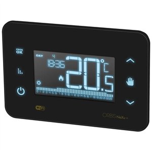 OB327510 - Orbis - Termostato WiFi programmabile settimanale da incasso Nexu+ IN WiFi Nero, 230 V - Product Image 1