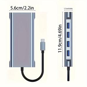 <span class=keywords><strong>Adaptateur</strong></span> concentrateur USB type-c 11-en-1 pour <span class=keywords><strong>HDMI</strong></span> <span class=keywords><strong>VGA</strong></span> RJ45 SD TF pour MacBook pour <span class=keywords><strong>Dell</strong></span> XPS pour HP pour Lenovo ThinkPad Dual Docking Station - Product Image 2
