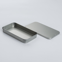 Petite boîte en métal coulissante avec couvercle, sécurisée pour les aliments, mini-rangement tiroir pour bonbons, baumes, emballage cosmétique, logo personnalisé