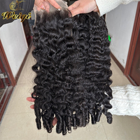 Perruque 12A en cheveux naturels bruts bouclés birmanes et péruviennes, perruque 100% cheveux humains vierges cambodgiens avec cuticules alignées, perruque frontale HD sans colle avec dentelle