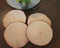 2024 cercles en bois non finis promotionnels ronds en bois centres de table en bois naturel pour ornements de noël et décor