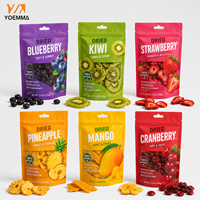 Sachets Doypack Mono PE à Fond Plat pour Fruits Séchés, Faible MOQ, Personnalisables en Petites Séries, Refermables, en Feuille d'Aluminium, pour Marques de Snacks Débutantes