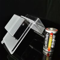 Boîte de rangement en plastique transparent recyclé, emballage en blister pour batterie, vente chaude en stock