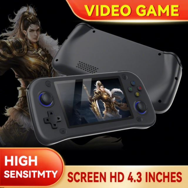 G28 Gaming Console Handheld Mini Video Game Console 4.3 Inches HD IPS Screen Retro Arcade Handheld Linux System