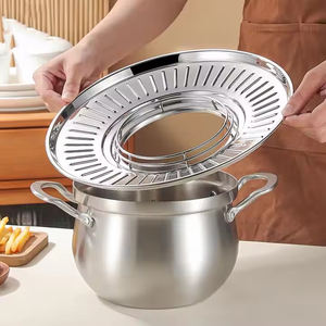 Plateau de filtre à huile de friture Filtre à goutte à huile Aliments frits Barbecue Acier inoxydable 304 Support à huile résistant à <span class=keywords><strong>la</strong></span> chaleur et aux éclaboussures - Product Image 1