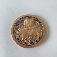 Moneda Conmemorativa Personalizada de Metal, Moneda de Desafío Personalizada en 3D, Moneda Antigua de Metal Dorado