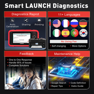Lancez le scanner de diagnostic automobile CRP129I V2.0 avec écran LCD rouge, Wifi, OBD2, outil universel pour tous les systèmes. - Product Image 6