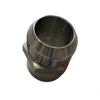 Adaptateur hydraulique droit en acier inoxydable et acier au carbone sur mesure, connecteur de tuyau robuste