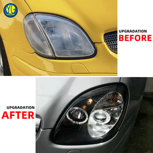 Yu Guang ไฟหน้าสำหรับ Mercedes Benz <span class=keywords><strong>SLK</strong></span> <span class=keywords><strong>R170</strong></span>ชิ้นส่วนรถยนต์ไฟหน้าเลนส์ด้านหน้า1996-2002ไฟหน้า LED อัพเกรด - Product Image 3