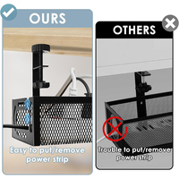 Support de câble magnétique robuste pour gestion de câbles, panier tressé haute durabilité pour câbles lourds