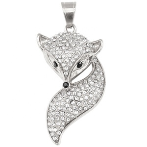 Bán lẻ thời trang thép không gỉ hip hop mặt dây chuyền 18K mạ vàng động vật Pikachu bạch tuộc đười ươi Bướm Trang sức mặt dây chuyền - Product Image 4