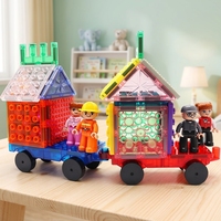 Lot de 15 jouets magnétiques éducatifs pour enfants, compatibles avec les grandes briques standard et les feuilles magnétiques, pour plusieurs années