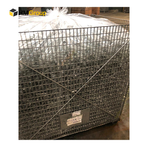 Lưu trữ nhiệm vụ nặng nề Stackable lưới thiết kế ráp dây <span class=keywords><strong>container</strong></span> với nắp - Product Image 6