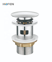 Vanne de vidange escamotable en acier inoxydable 304 pour lavabo, bouton poussoir Click-Clack, noyau en laiton chromé, certification CE