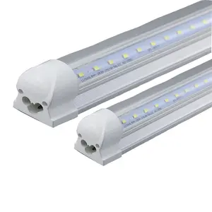 T8 tubo de luz de led integrado em formato de v, tubo de lâmpada dupla, 14w, 3000-6500k, 0.6m, teto, para quarto, iluminação para casa