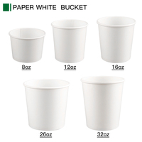 Bol à salade jetable à double paroi moderne avec impression personnalisée, bol rond en papier blanc pour soupe chaude avec couvercle en papier