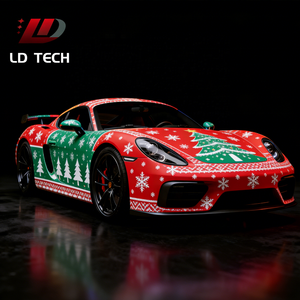 فيلم تغليف سيارات عالي الجودة بسمك 8 ميل من مادة TPU بتصميمات عيد الميلاد، ملصقات وأفلام PPF مخصصة للطباعة على هيكل السيارة - Product Image 3