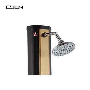 CYEN <span class=keywords><strong>Ducha</strong></span> <span class=keywords><strong>Solar</strong></span> de PVC Resistente a los Rayos UV para <span class=keywords><strong>Piscina</strong></span> al Aire Libre, <span class=keywords><strong>Ducha</strong></span> <span class=keywords><strong>Solar</strong></span> para Jardín, <span class=keywords><strong>35</strong></span> L, Cepillo Nuevo, <span class=keywords><strong>Ducha</strong></span> <span class=keywords><strong>Solar</strong></span> Dorada SS - Product Image 4