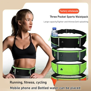 Riñonera Deportiva para Correr, Impermeable, Cómoda, para Hombre y Mujer, con Cinta Reflectante de Seguridad, para Gimnasio, Ciclismo, con Espacio para Teléfono - Product Image 2