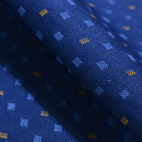 Tissu ignifuge M&Y 3138 Jacquard bleu pour sièges d'avion, housse de siège de bus et de train, polyester ignifuge tissé à motif unique