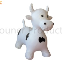 Jouet gonflable à sauter XL Bull Bouncy Hopper 16p, animal en caoutchouc à sauter pour enfants et adultes
