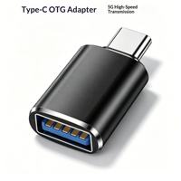 Adaptador OTG para teléfono móvil, unidad flash USB de aluminio, convertidor de lector de tarjetas, USB 3,0 a tipo C, teclado y ratón TPC