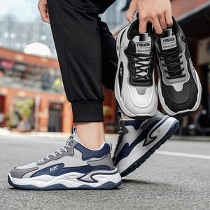 أحذية رجالية 2025 مجموعة الخريف الجديدة للفتيان في سن المراهقة والمدرسة المتوسطة، أحذية نيوسن برباط ونعل متوسط من البي في سي مضاد للانزلاق وزيادة الطول - Product Image 5