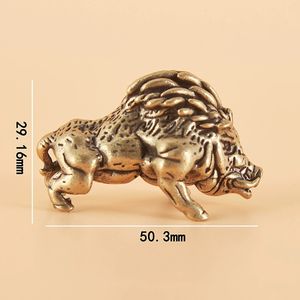 Adornos Artesanales Retro de Cobre Puro con Diseño de Jabalí Salvaje - Product Image 2