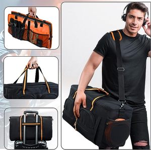 Bolsa Organizadora de Cables Electrónicos Portátil de Doble Capa, Bolsa de Almacenamiento de Accesorios Digitales de Lona Simple con Cierre de Cremallera - Muestra Gratuita - Product Image 4