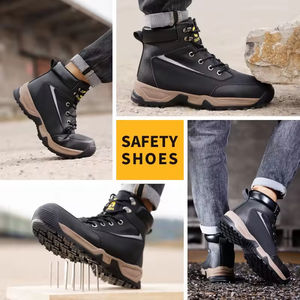 รองเท้าบูทนิรภัย Guyisa สำหรับผู้ชาย มาตรฐานยุโรป หัวเหล็ก ป้องกันการลื่น รองเท้าบูทนิรภัย SRC - Product Image 4